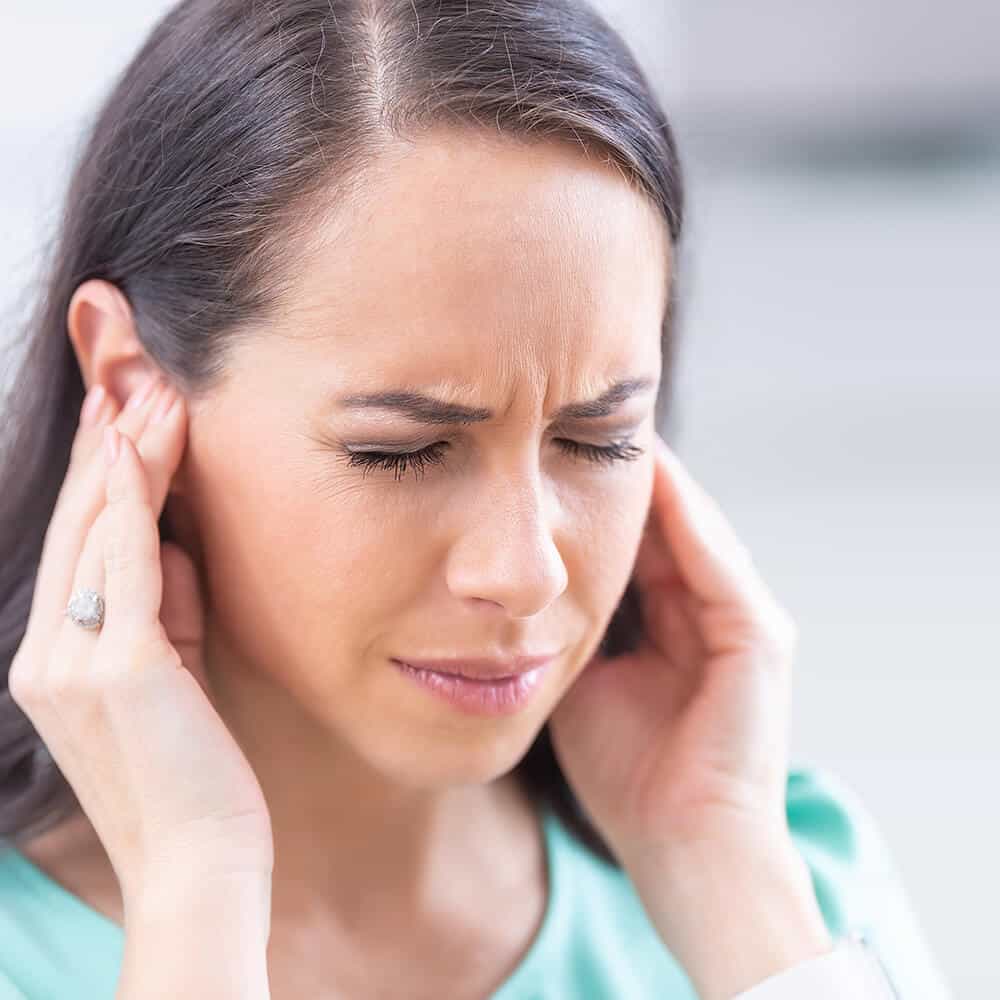 Young Woman Have Headache Migraine